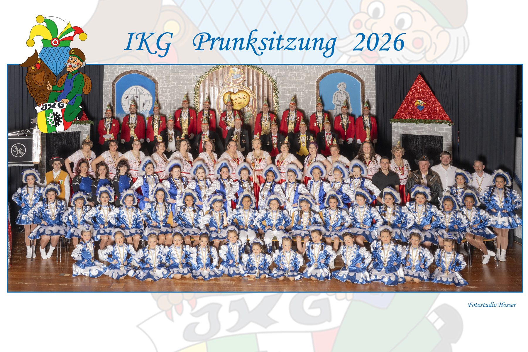 Gruppenbild der Idarer-Karneval-Gesellschaft 2026
